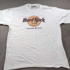 Hard Rock Cafe Niagara Falls‎ Short Sleeve T Shirt Men's Size L White Large